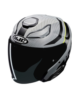 Kask otwarty HJC F31 Naby szaro-czarno-żółty