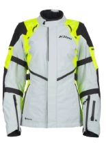 Kurtka motocyklowa tekstylna damska Klim Altitude szaro-fluo żółta