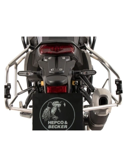 Zestaw: kufry boczne + stelaże Hepco&Becker Xplorer Cutout Yamaha Tenere 700 Rally (25-) czarne
