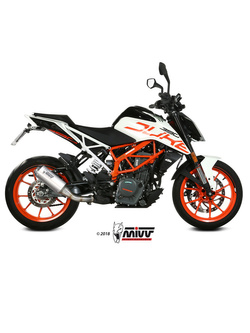 Tłumik motocyklowy Slip-On Line (MK3) MIVV do KTM RC 125 / 390 / Duke 125 / 390 (17-20) srebrny