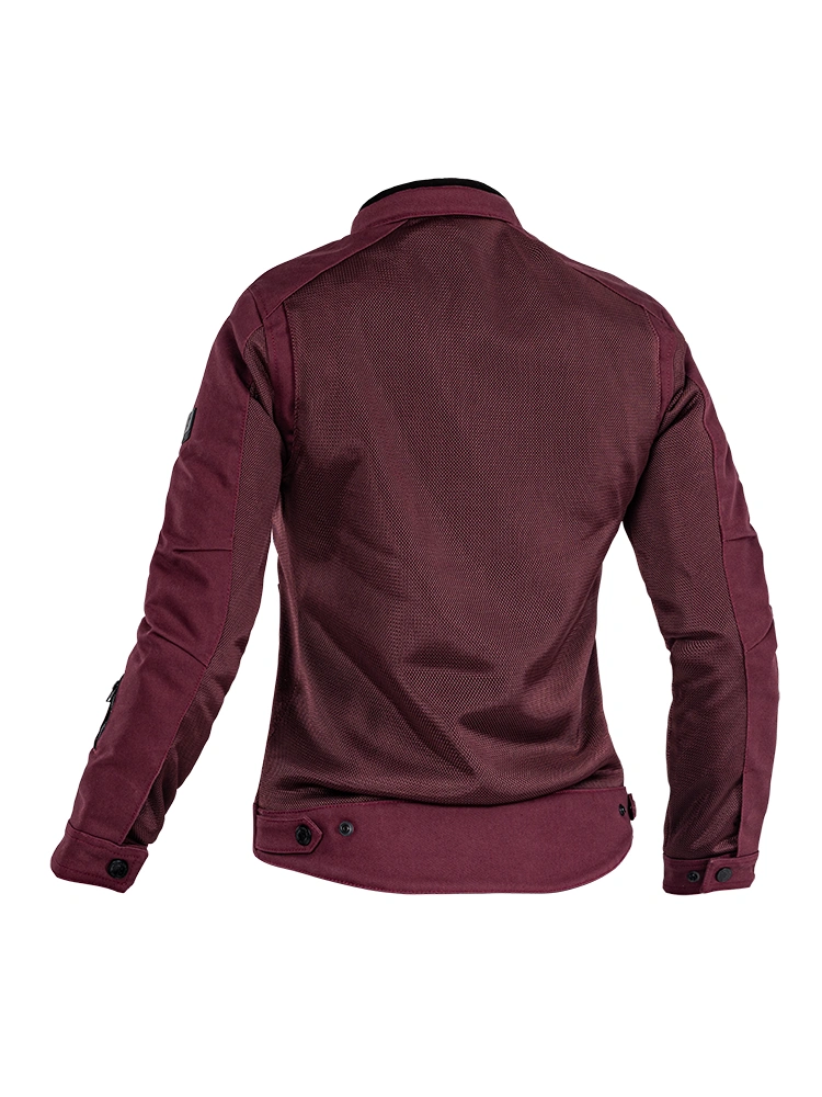 Kurtka motocyklowa tekstylna damska John Doe Aero Mesh bordowa