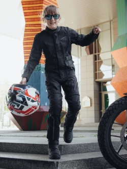 Spodnie motocyklowe dziecięce Ozone Union Junior czarne