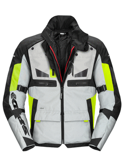 Kurtka motocyklowa tekstylna Spidi Crossmaster czarno-szaro-żółta