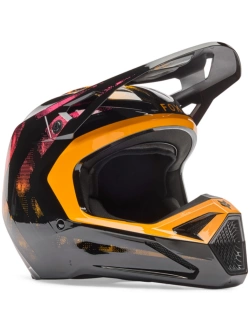 Kask enduro Fox V1 Kairos czarno-pomarańczowy