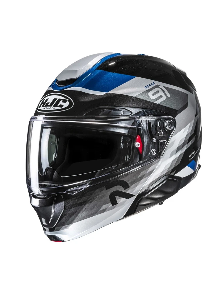 Kask szczękowy HJC RPHA 91 Madal czarno-niebieski