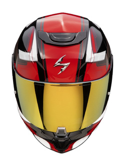 Kask integralny Scorpion Exo-391 Captor czarno-czerwono-biały