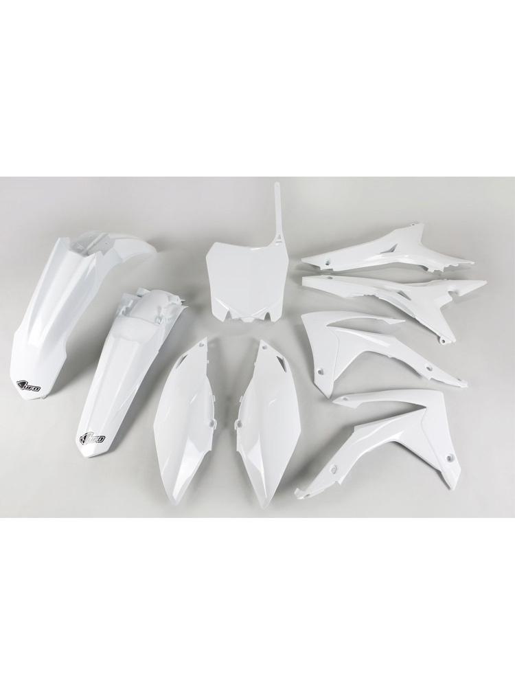 Komplet plastików UFO do Hondy CRF 250R (14-17), CRF 450R (13-16) z pokrywą filtra powietrza biały