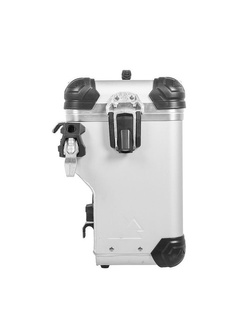 Zestaw: kufry boczne z anodowanego aluminium srebrne Zega Evo X + stelaże czarne Touratech Yamaha Tenere 700 / World Raid (2 x 38L)