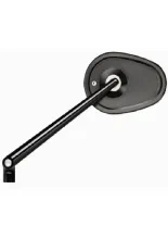 Lusterko motocyklowe uniwersalne Motogadget Mo.view Club aluminiowe, czarne [długość ramienia: 150 mm]