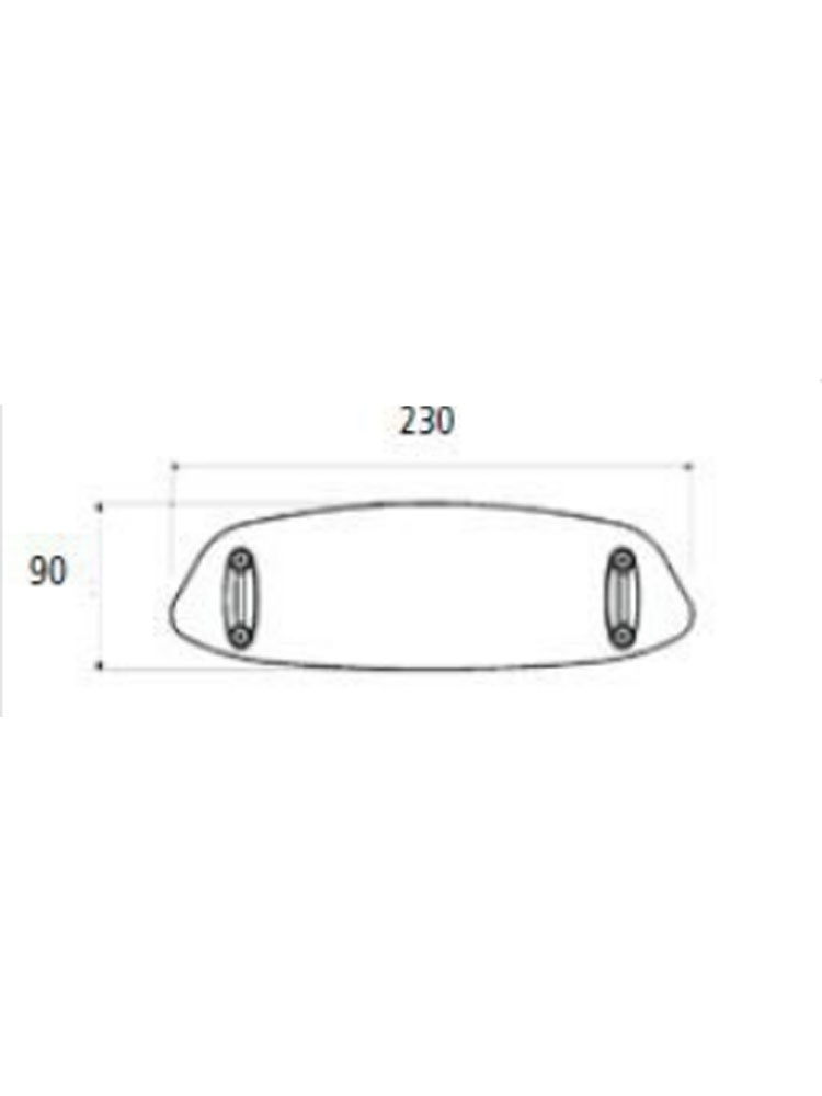 Regulowany deflektor PUIG do szyb i owiewek 23x9 cm przezroczysta