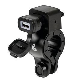 Ładowarka USB Lampa Usb-Fix Tube  z mocowaniem na kierownicy i na widelcu motocykla [szybkie ładowanie; 3000 mA; 12/24V]