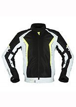 Kurtka motocyklowa Modeka Khao Air czarno-popielato-neonowa