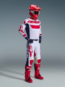 Bluza cross Alpinestars MX Racer Riway biało-czerwono-niebieska