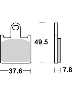 Klocki hamulcowe Brembo LA 07KA28LA [na przód, kpl. na 1 tarczę]