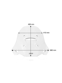 Szyba motocyklowa WRS Sport Honda XL 750 Transalp (23-24) przezroczysta
