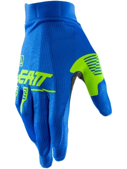 Rękawice cross dziecięce Leatt Moto 1.5 Mini/ Junior niebieskie-fluo