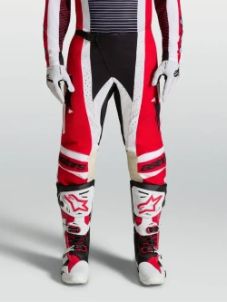 Spodnie cross Alpinestars MX Techstar Maven czarno-biało-czerwone