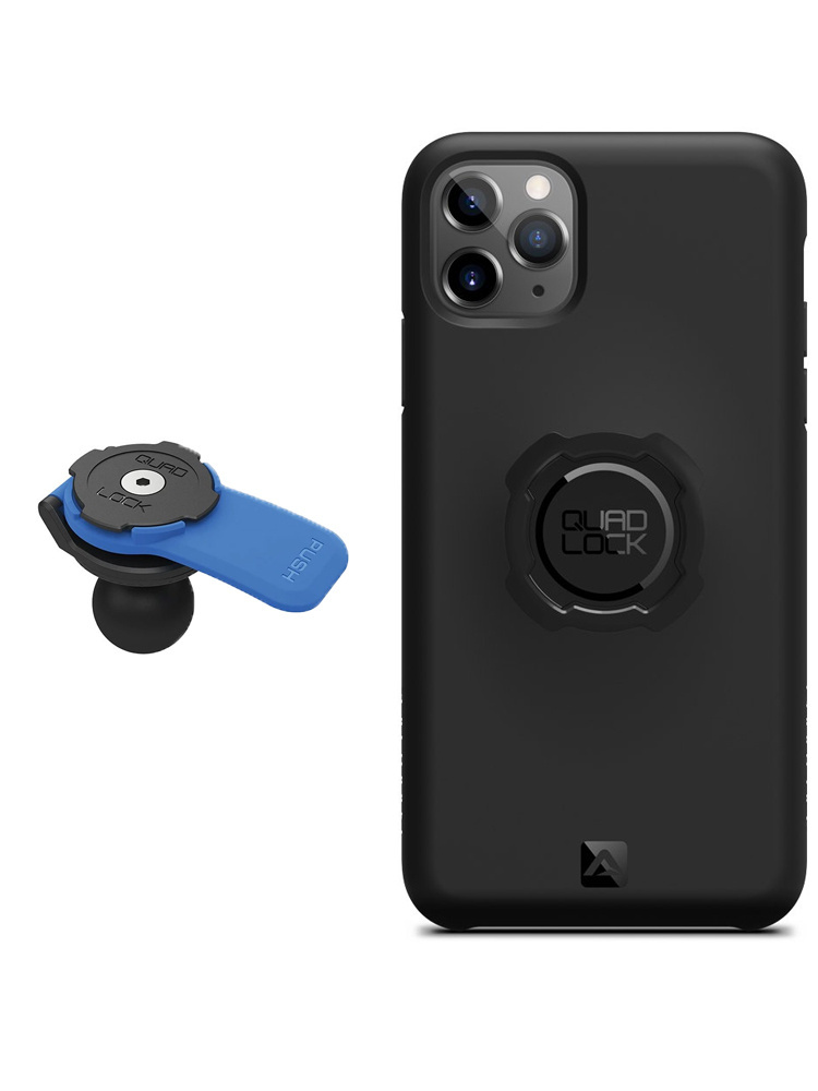 Zestaw: etui na telefon iPhone 11 PRO + uchwyt kulowy Quad Lock