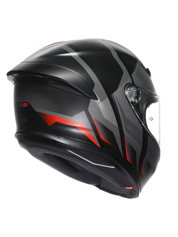 Kask integralny AGV K6 S Karve czarno-szaro-czerwony matowy