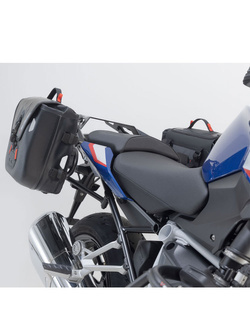 Sakwy wodoodporne SysBag WP M/S SW-MOTECH + stelaże SLC BMW R 1200 R (14-18)/ R 1250 R (18-25)/ RS (18-) [pojemność: 17-23L / 12-16L]