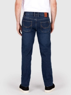 Jeansy motocyklowe Knox Kirkstone Straight Stone Wash Indigo niebieskie