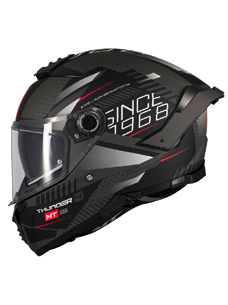 Kask integralny MT Thunder 4 SV Luminence D1 czarno-szary matowy
