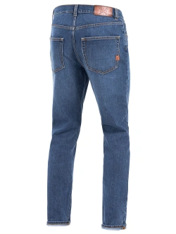 Jeansy motocyklowe John Doe Classic Tapered Mono niebieskie