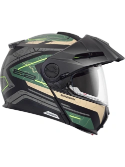 Kask szczękowy Schuberth E2 Expedition szaro-brązowo-zielony