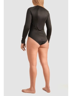 Body damskie z ochraniaczami Pando Moto Bia czarne