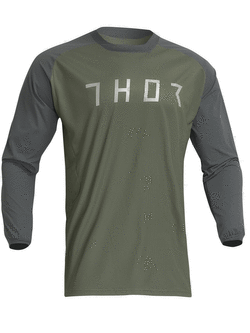 Bluza enduro Thor Terrain zielono-szara, Wyprzedaż