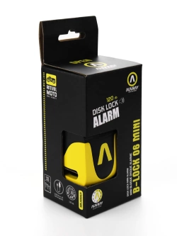 Disclock z alarmem Auvray B-Lock 06 Mini [średnica: 5,5mm] żółto-czarny