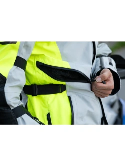 Kurtka motocyklowa tekstylna damska Klim Altitude szaro-fluo żółta