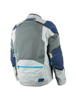 Kurtka motocyklowa tekstylna Klim Baja szaro-niebieska