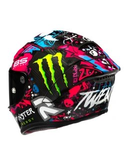 Kask integralny HJC RPHA 1 V2 Carbon Funky Diablo czarno-czerwony
