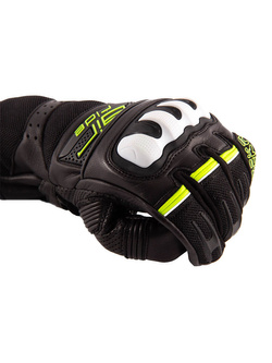 Rękawice motocyklowe Modeka Air Ride czarno-biało-neonowe