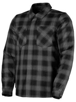 Koszula motocyklowa Icon Fallblock Flannel czarno-szara