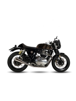 Tłumik motocyklowy IXIL OVC11SSS Ironhead Conical Royal Enfield Continental GT/ Interceptor 650 (18-) stalowy [bez homologacji] na prawą stronę