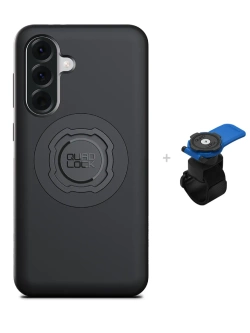 Zestaw: etui MAG na telefon Samsung Galaxy A56 (magnetyczne) + uchwyt Quad Lock montowany za pomocą paska z szybkozłączką