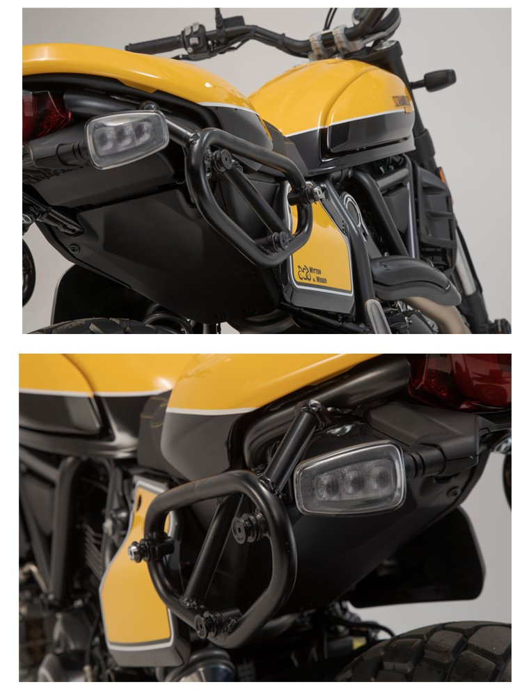 Zestaw stelaży SLC SW-MOTECH do sakw bocznych Ducati Scrambler Cafe Racer (19-), Scrambler Nightshift (20-22), Icon (18-22), Full Throttle (18-20), D