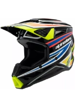 Kask enduro dziecięcy Alpinestars SM3 Wurx czarno-żółto-niebieski