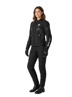 Kurtka motocyklowa damska tekstylna REV’IT! Control H2O czarno-szara