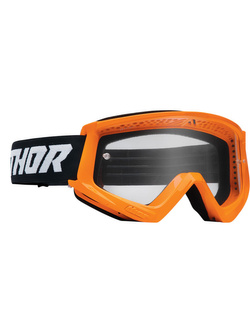 Gogle motocyklowe Thor Combat Racer fluo pomarańczowo-czarne