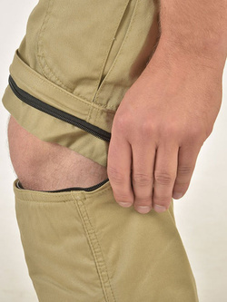 Tekstylne spodnie motocyklowe TRILOBITE Dual Pants Beżowe