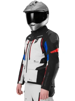 Kurtka motocyklowa tekstylna Shima Dune 2.0 G2 czarno-biało-niebieska