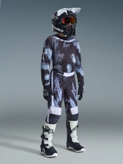 Spodnie cross dziecięce Alpinestars MX Fluid Lahnd czarno-szare-camo