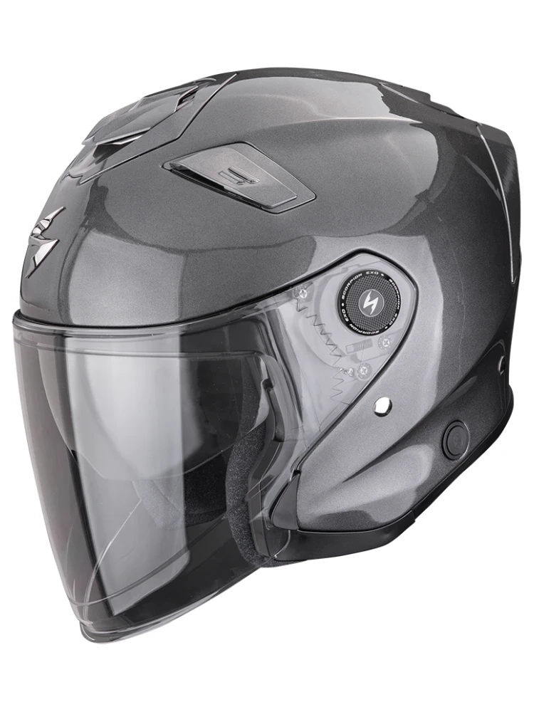 Kask otwarty Scorpion EXO-GT Jet Solid szary połysk