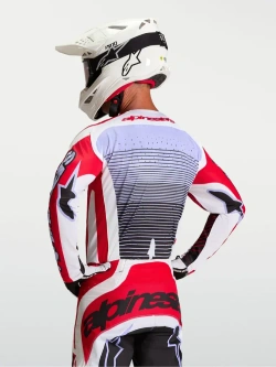 Bluza cross Alpinestars MX Techstar Maven biało-czerwono-fioletowa