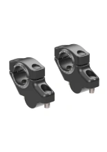 Podwyższenie kierownicy Hepco&Becker Moto Guzzi V 85 TT/Travel (19-23) [30 mm w górę, 21 mm w tył] czarne