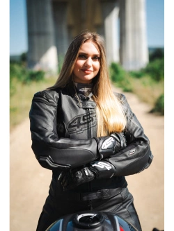 Kombinezon motocyklowy damski dwuczęściowy 4SR RR Black Series AR czarny
