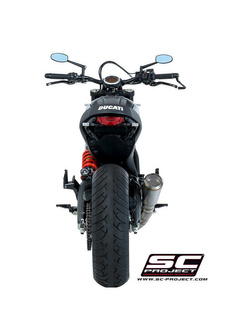 Pełny układ wydechowy SC-Project 2-1, Conic 70's Stainless steel (Slip-on) - Ducati Scrambler 800 [15-16]